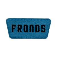 Fronds Embroidery Patches Sky Blue
