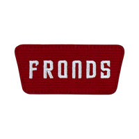 Fronds Embroidery Patches Red
