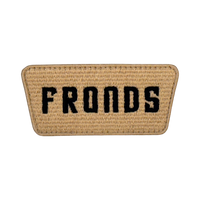 Fronds Embroidery Patches Beige