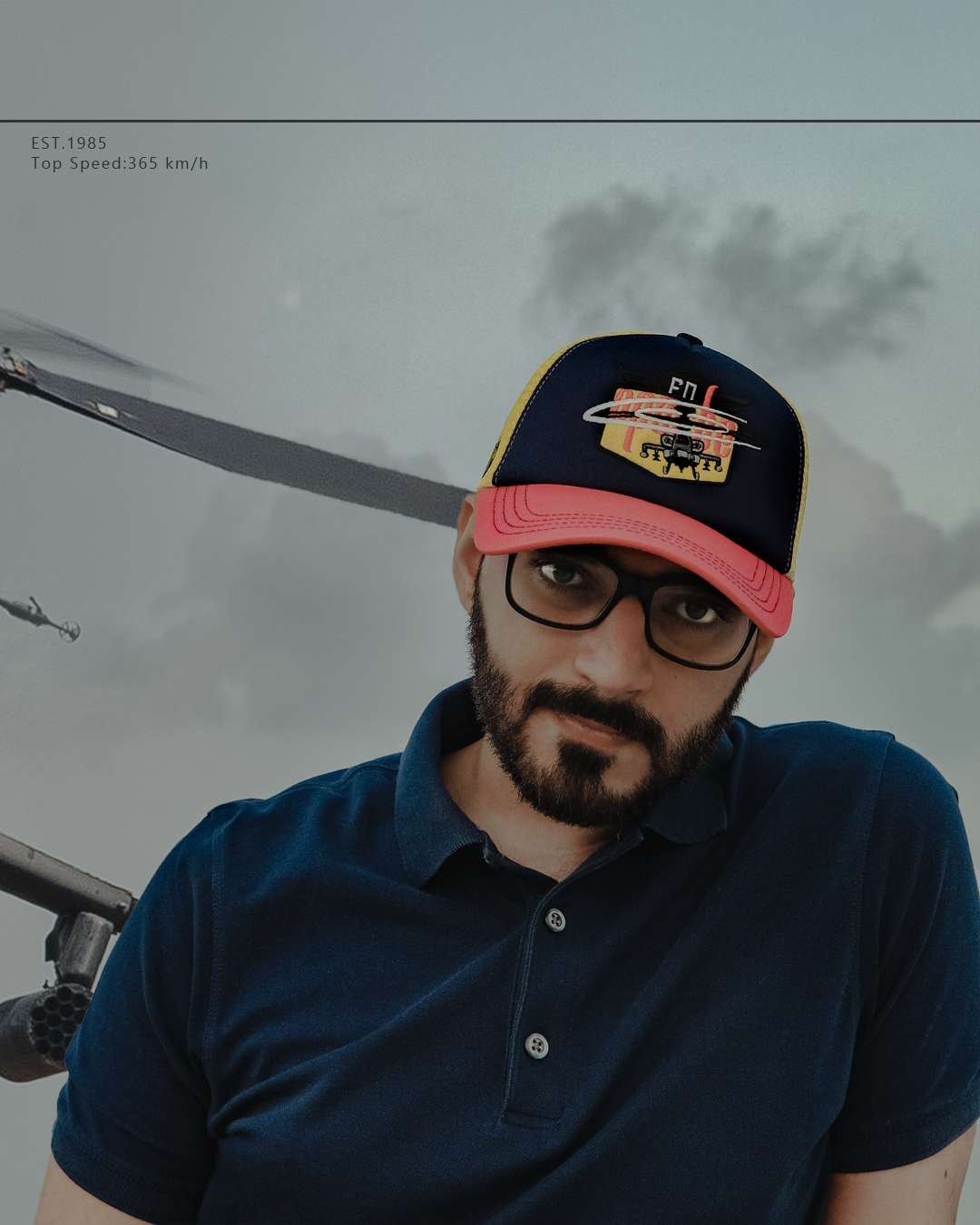 Apache AH-64 helicopter cap by Fronds Design, photo 2